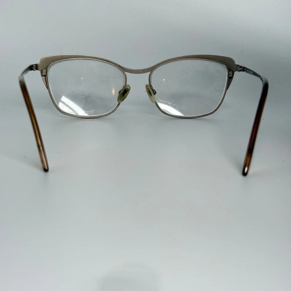 BCBGMAXAZRIA Filipa‎ Sand Eyeglasses Frames 52-16-140 Gold Cat Eye CV 21793